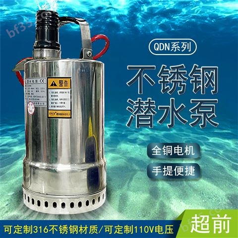 250W不锈钢耐腐蚀立式潜水泵